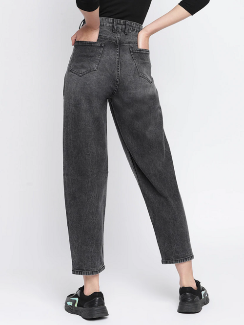 Women High Rise Denim Jeans(Size32)(Colorgrey)